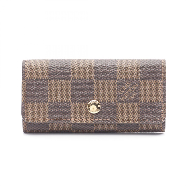 LOUIS VUITTON Multicles 4 key holder case N62631 Damier canvas Ebene Used Women