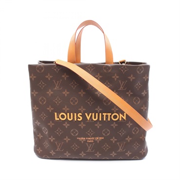 LOUIS VUITTON Shopper Tote MM shoulde Bag M13928 Monogram leather Used mens LV