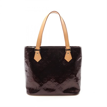 LOUIS VUITTON Houston Tote Handbag M91999 Vernis leather Amarante Used Women LV