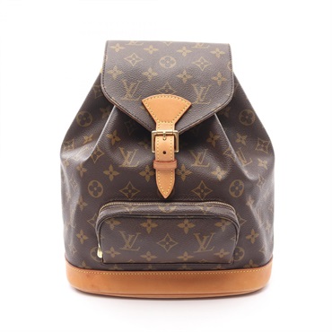 LOUIS VUITTON Montsouris MM Rucksack Backpack M51136 Monogram canvas Brown Used