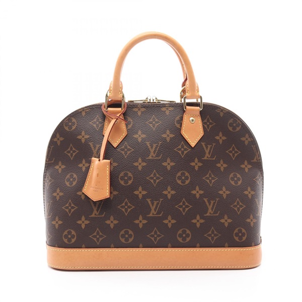 LOUIS VUITTON Alma Handbag M53151 Monogram canvas leather Brown Used Women LV