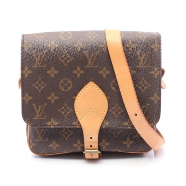LOUIS VUITTON Cartouchiere MM crossbody Shoulder Bag M51253 Monogram Used LV