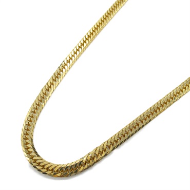 JEWELRY Triple 8 side Flat link chain necklace 18KYG Yellow Gold NEW unisex