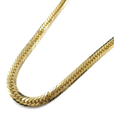 JEWELRY 8 side T Flat link chain necklace collier 40cm 30.6g 18K Yellow Gold NEW