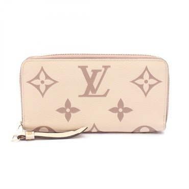 LOUIS VUITTON Zippy Wallet Bicolor Creme Boyce de Rose M80116 Monogram Empreinte