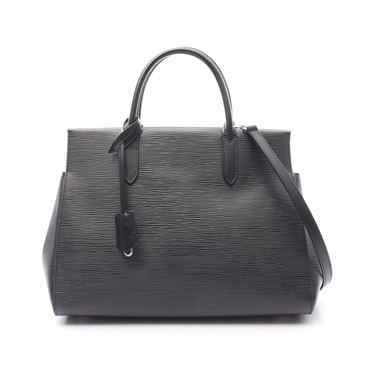 LOUIS VUITTON Marly MM 2Way Shoulder Handbag M94612 Epi Leather Black Used LV