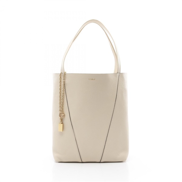 Chloe SPIN Tote Bag CHC25SS811N8424Q leather Beige NEW Women