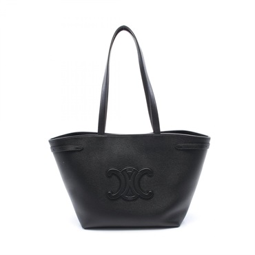CELINE Medium Cabas Anais Cuir Triomphe Tote Hand Bag leather Black NEW Women