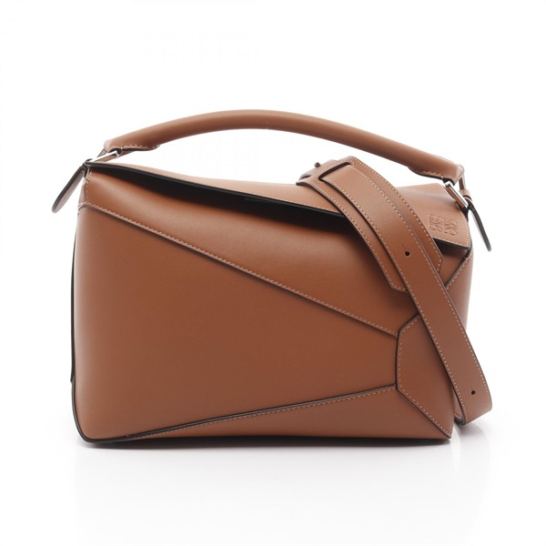 LOEWE Puzzle 2Way Shoulder Handbag A510P49X142530 Leather Brown NEW Women