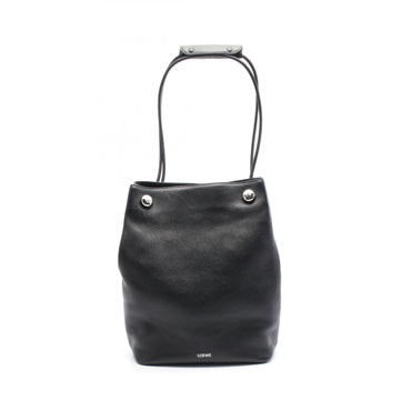 LOEWE PEBBLE HOBO Shoulder Bag BANBPTMX011100 leather Black NEW Women