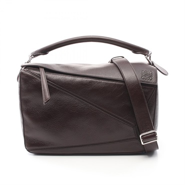 LOEWE Puzzle bag large 2way Handbag B510PCX013468 leather Brown NEW crossbody