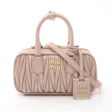 Miu Miu MATELASSE Hand bag 5BP088AN88F0236 leather Pink