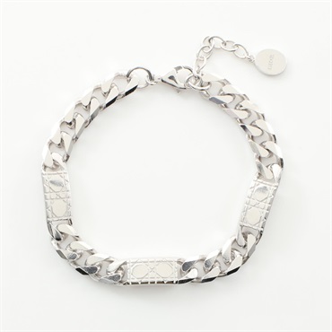 DIOR HOMME Chain Link Cannage Bracelet B3662HOMST990 A Silver925 NEW mens