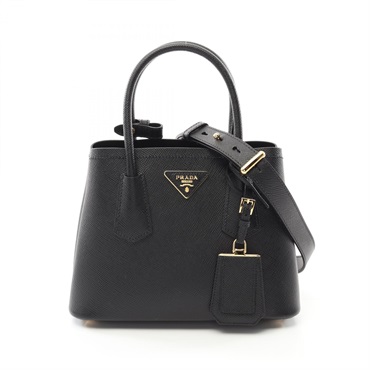 PRADA SAFFIANO CUIR Hand shoulder crossbody bag 1BG4432A4AF0002 leather Black