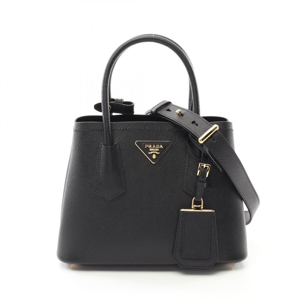 PRADA SAFFIANO CUIR Hand shoulder crossbody bag 1BG4432A4AF0002 leather Black