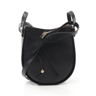 LOEWE Hammock Slice Shoulder Bag A538HHSX011100 leather Black NEW Women