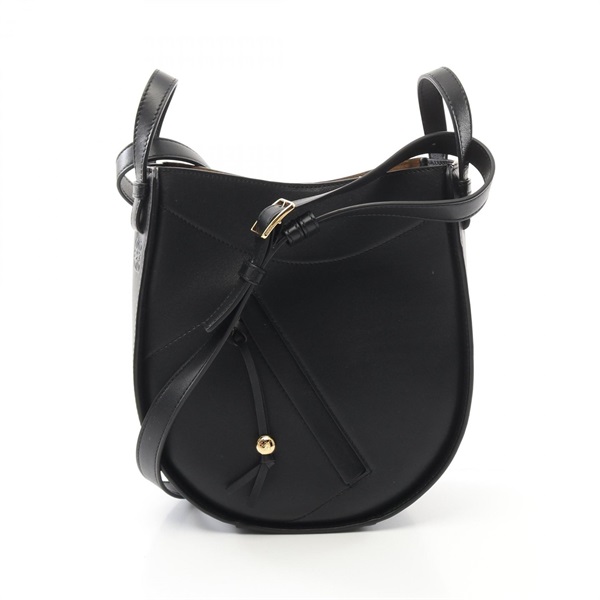LOEWE Hammock Slice Shoulder Bag A538HHSX011100 leather Black NEW Women