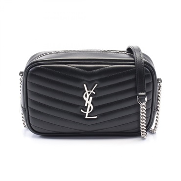 SAINT LAURENT LOU Mini chain Shoulder Bag 748849DV7021000 leather Black NEW