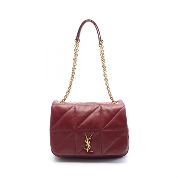 SAINT LAURENT Chain Shoulder Bag 809696AAB326592 leather Bordeaux NEW Women