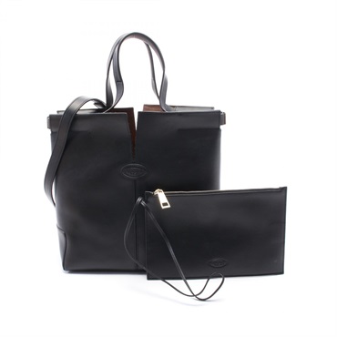 TOD'S Di Shoulder Handbag XBWDBMAT200RORB999 leather Black NEW Women