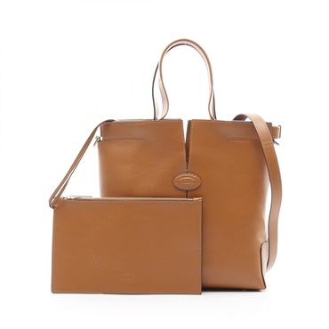 TOD'S Di Tote shoulder Bag XBWDBMAT200ROS001 leather Brown marron NEW Women
