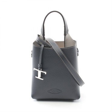TOD'S micro Shoulder Tote Handbag XBWAPAT9000QRI2L66 leather Navy NEW Women