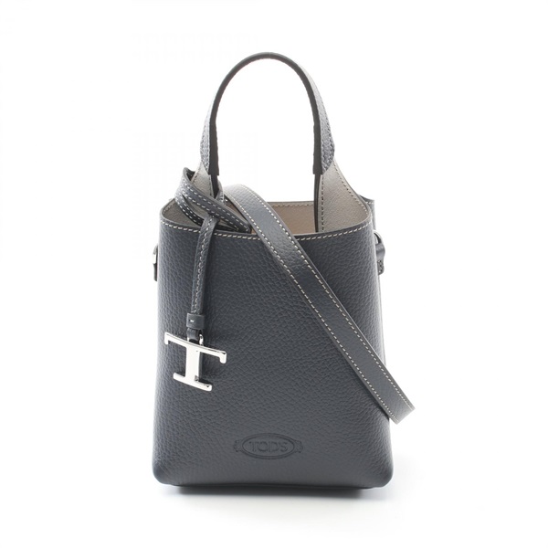 TOD'S micro Shoulder Tote Handbag XBWAPAT9000QRI2L66 leather Navy NEW Women