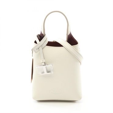 TOD'S micro 2way Hand shoulder crossbody bag XBWAPAT9000QRI9P09 leather White