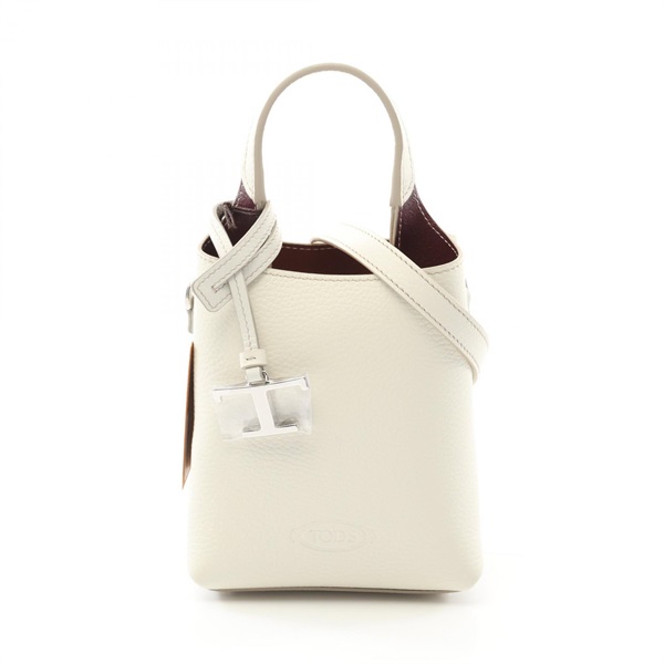 TOD'S micro 2way Hand shoulder crossbody bag XBWAPAT9000QRI9P09 leather White