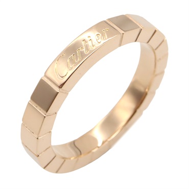 CARTIER Lanieres Ring 18KPG Pink Rose Gold Used women US size 4.75 #49 women