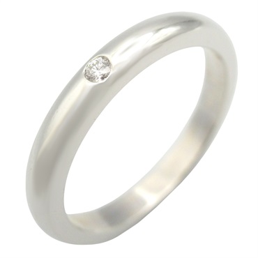 TIFFANY＆CO Diamond Ring Pt950 Platinum Used women US size 5.25