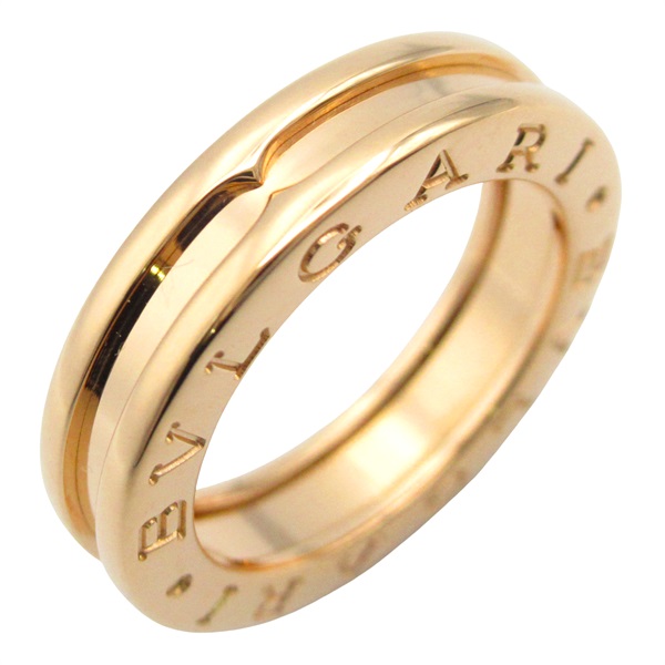 BVLGARI B-zero1 Ring 1 Band 18KPG Pink Rose Gold Used unisex US size 4.5 #48