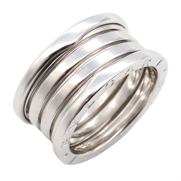 BVLGARI B-zero1 ring 4 bands 18KWG White Gold Used Unisex US size 6.75 #54