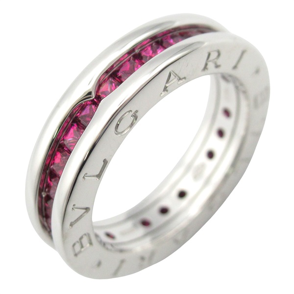 BVLGARI B-zero1 Garnet Ring 18KWG White Gold Used women US size 5 #49