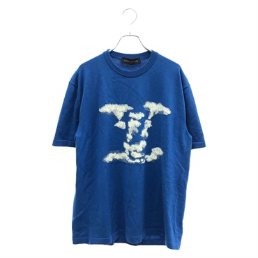 LOUIS VUITTON T-shirt RM202 YRF HJN96W wool Blue Used mens LV size L