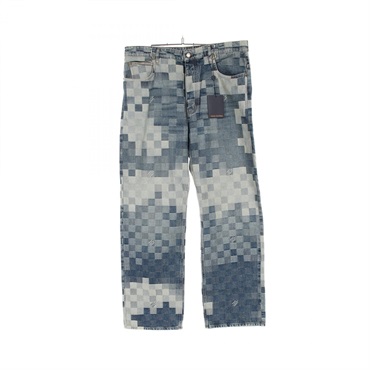 LOUIS VUITTON Damier Skate Denim pants #36 jeans RM241 GCO HQD87W cotton Blue