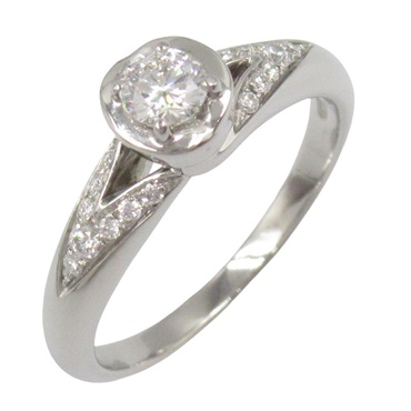 BVLGARI Incontro d'Amore Diamond Ring Pt950 Platinum Used women US size 6 #52