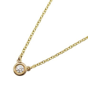 TIFFANY＆CO By the Yard Diamond Necklace 18KPG Pink Rose Gold Used women