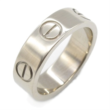 CARTIER Love Ring 18KWG White Gold Used unisex US size 4.25 #48