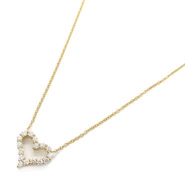 TIFFANY＆CO Sentimental Heart Diamond Necklace 18KPG Pink Rose Gold Used women