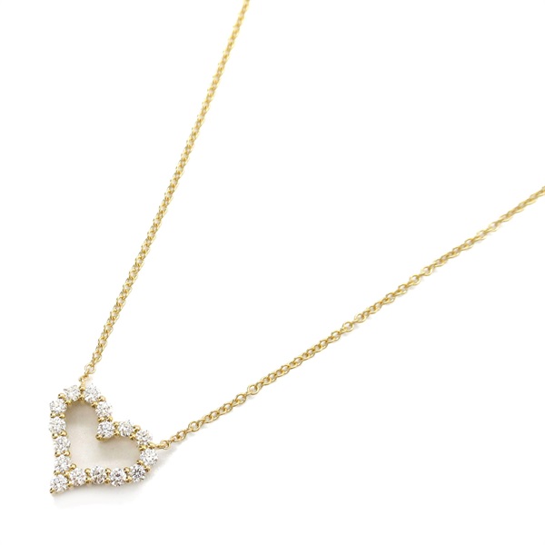 TIFFANY＆CO Sentimental Heart Diamond Necklace 18KPG Pink Rose Gold Used women