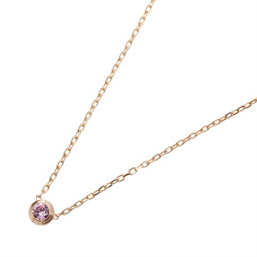 CARTIER D'amour Necklace Pink Sapphire 18KPG Pink Rose Gold Used wpmen Pendant