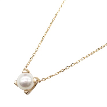 CARTIER C de Cartier Pearl Necklace Pendant 18KPG Pink Rose Gold Used women