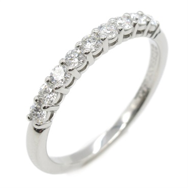TIFFANY＆CO Forever Half Diamond Ring Pt950 Platinum Used US size 4.75 women