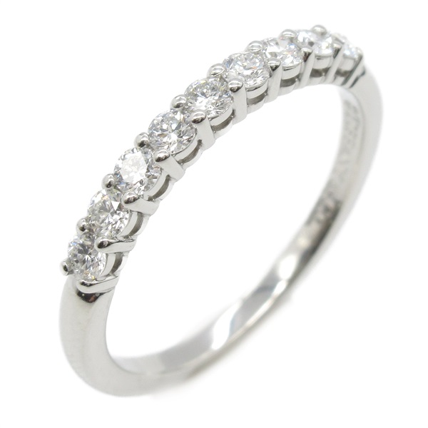 TIFFANY＆CO Forever Half Diamond Ring Pt950 Platinum Used US size 4.75 women