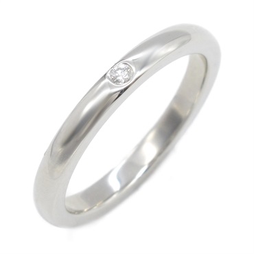 TIFFANY＆CO Elsa Peretti 1P Diamond Ring Pt950 Platinum Used US size 5 unisex