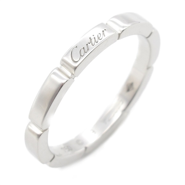 CARTIER Mayon PANTHERE Ring 18KWG White Gold Used unisex US size 8.75 #59