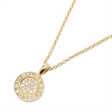 BVLGARI Bvlgari Bvlgari Pavé Diamond Necklace 18KYG Yellow Gold Used women