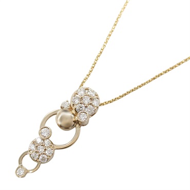JEWELRY Diamond Necklace Pendant 18KPG Pink Rose Gold Used women