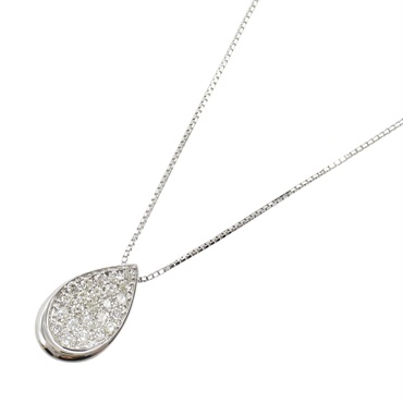 JEWELRY Diamond Necklace Pendant 18KWG White Gold Used women